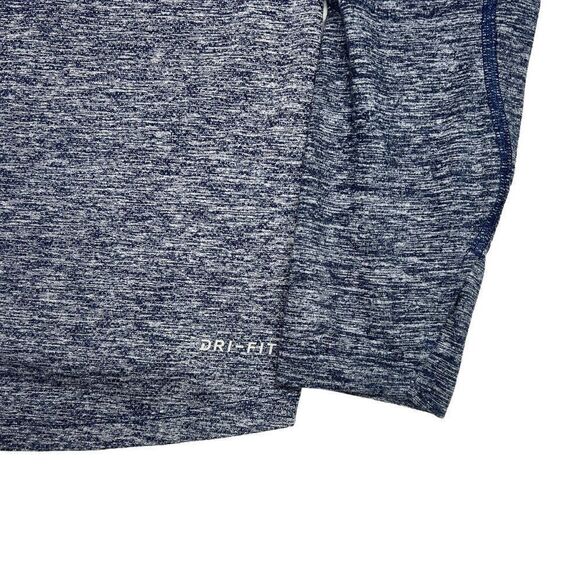 Nike Dri-Fit Men's Heather Blue 1/4 Zip Running Pullover - Picture 8 of 12